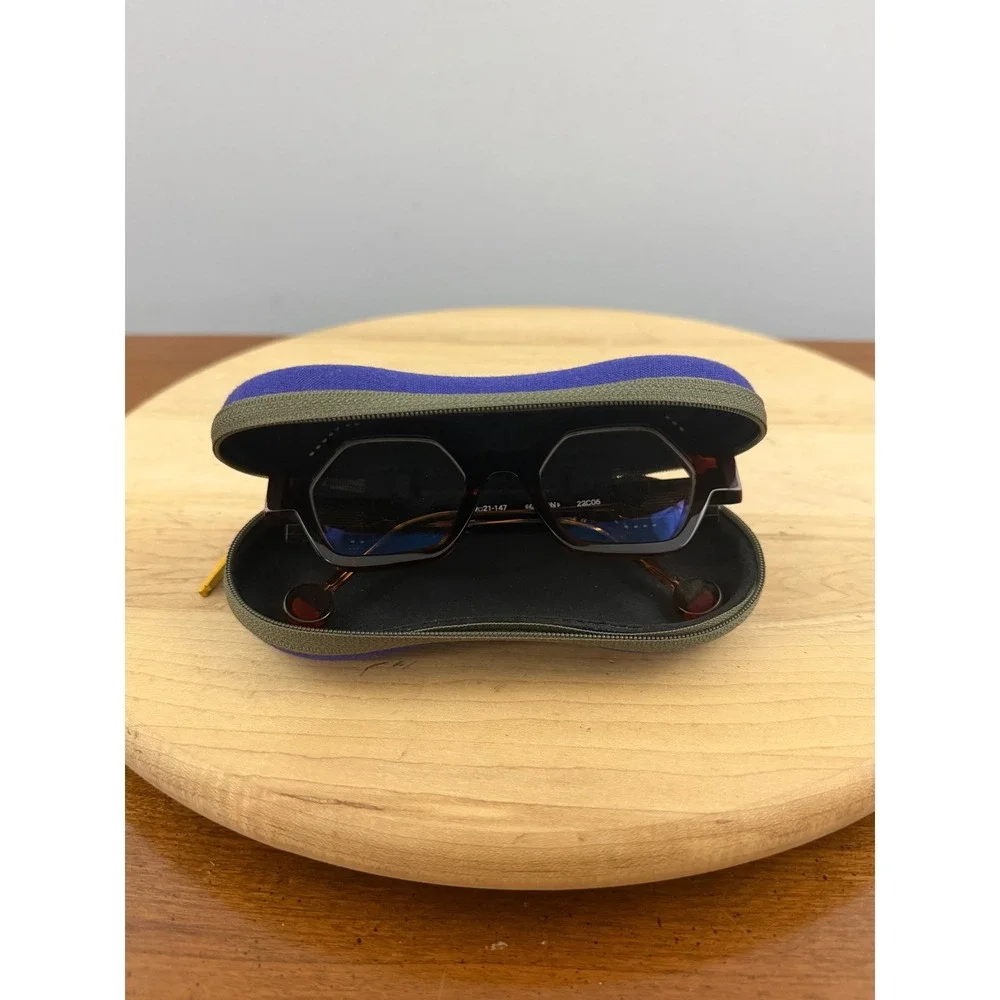 Anne & Valentin Go On 22C06 Tortoise Eyeglasses Frames 49-21-147 France W Case